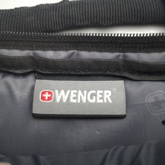 NWOT Wenger Black Zipper Closure Notebook Carry Case w/ 2 Carry Handles - Picture 5 of 7